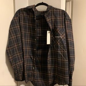 Diamond Layla navy check shirt NWT